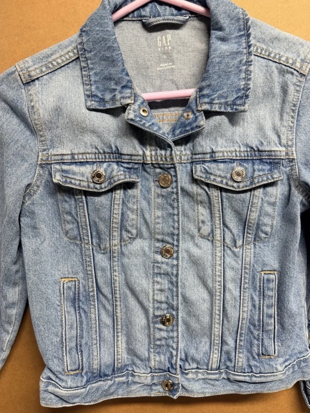 GAP Kids Washed Blue Denim Jacket